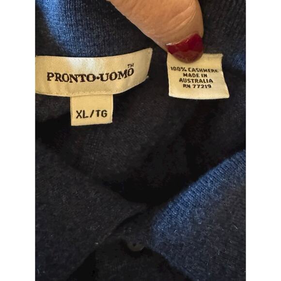 Scrap Cashmere For Crafting/Cutting Blue Moth Holes - Picture 6 of 7